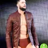 FINN BALOR WWE BROWN LEATHER JACKET FINN BALOR WWE BROWN LEATHER JACKET