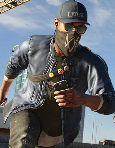 WATCH DOGS 2 MARCUS HOLLOWAY BOMBER LEATHER JACKET WATCH DOGS 2 MARCUS HOLLOWAY BOMBER LEATHER JACKET