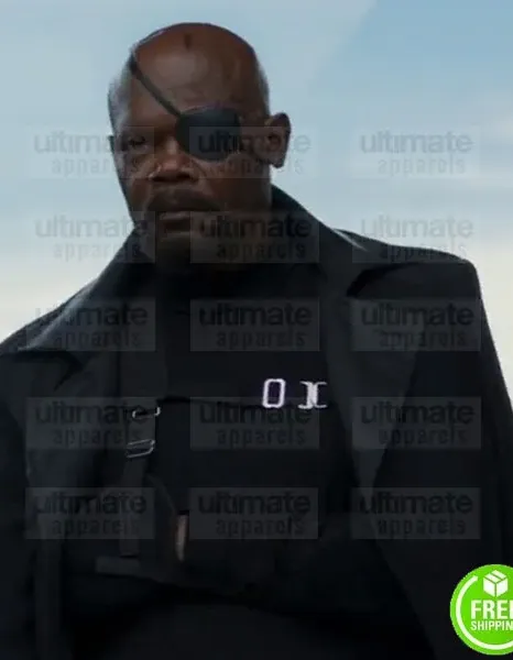 CAPTAIN AMERICA WINTER SOLDIER SAMUEL L. JACKSON (NICK FURY) COTTON COAT