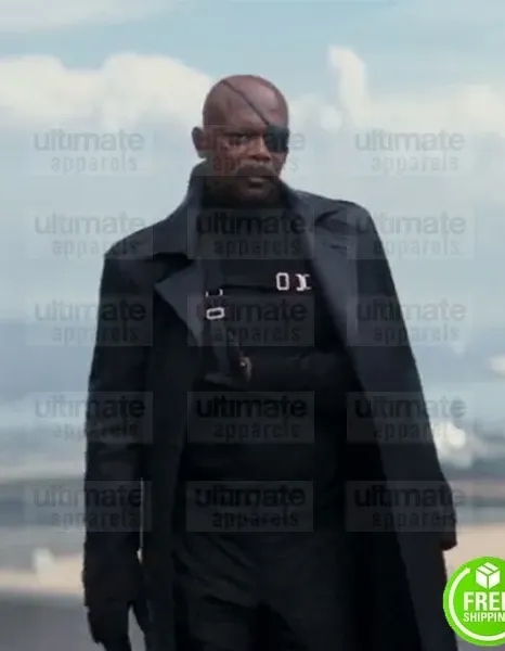 CAPTAIN AMERICA WINTER SOLDIER SAMUEL L. JACKSON (NICK FURY) COTTON COAT