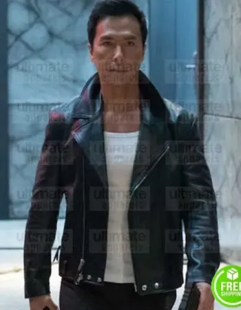 XXX RETURN OF XANDER CAGE DONNIE YEN (XIANG) BLACK LEATHER JACKET