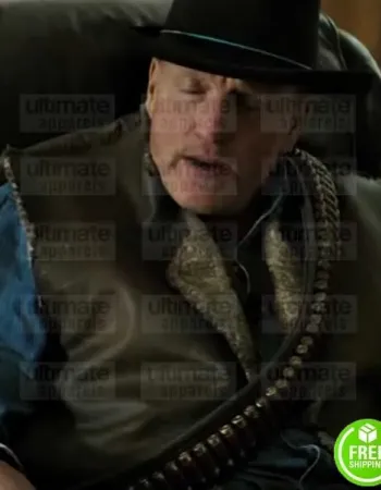 ZOMBIELAND DOUBLE TAP WOODY HARRELSON (TALLAHASSEE) LEATHER VEST