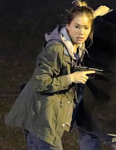 21 BRIDGES SIENNA MILLER GREEN JACKET