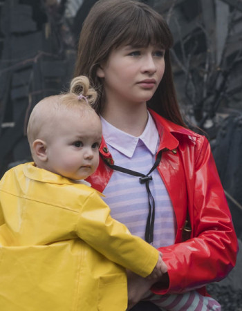 A SERIES OF UNFORTUNATE EVENTS MALINA WEISSMAN RED RAINCOAT JACKET A SERIES OF UNFORTUNATE EVENTS MALINA WEISSMAN RED RAINCOAT JACKET