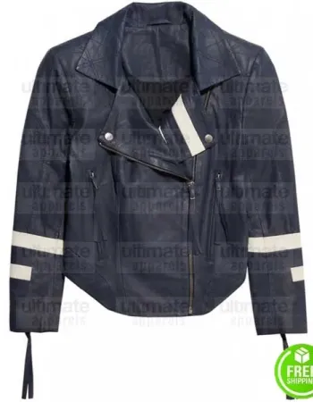 AGENTS OF SHIELD CHLOE BENNET (DAISY JOHNSON) BLUE LEATHER JACKET