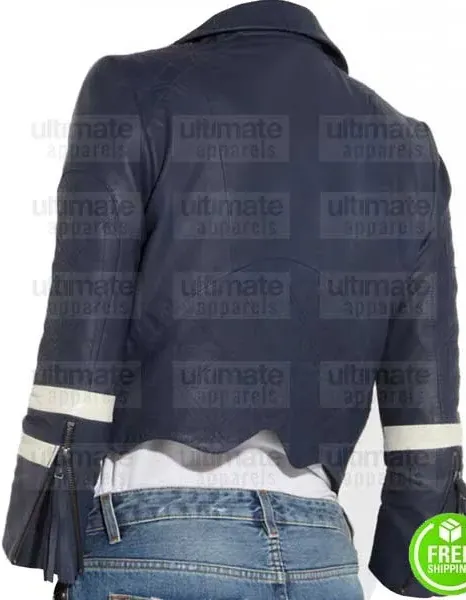 AGENTS OF SHIELD CHLOE BENNET (DAISY JOHNSON) BLUE LEATHER JACKET AGENTS OF SHIELD CHLOE BENNET (DAISY JOHNSON) BLUE LEATHER JACKET
