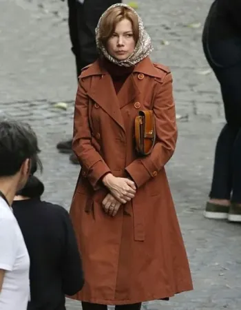 ALL THE MONEY IN THE WORLD MICHELLE WILLIAMS BROWN COAT