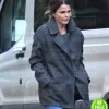 ANTLERS KERI RUSSELL (JULIA MEADOWS) GREY WOOL COAT ANTLERS KERI RUSSELL (JULIA MEADOWS) GREY WOOL COAT