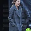 ANTLERS KERI RUSSELL (JULIA MEADOWS) GREY WOOL COAT ANTLERS KERI RUSSELL (JULIA MEADOWS) GREY WOOL COAT