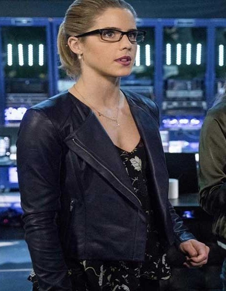 ARROW SEASON 5 EMILY BETT RICKARDS BLUE JACKET ARROW SEASON 5 EMILY BETT RICKARDS BLUE JACKET