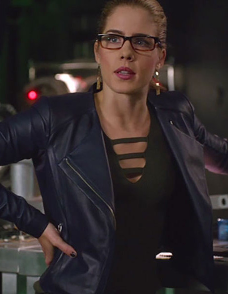 ARROW SEASON 5 EMILY BETT RICKARDS BLUE JACKET ARROW SEASON 5 EMILY BETT RICKARDS BLUE JACKET