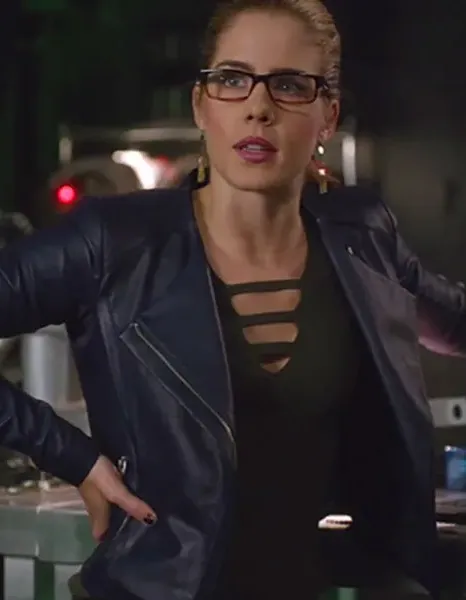 ARROW SEASON 5 EMILY BETT RICKARDS BLUE JACKET