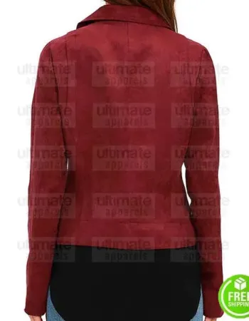 ARROW WILLA HOLLAND (THEA QUEEN) RED SUEDE JACKET