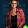 BATES MOTEL PALOMA KWIATKOWSKI (CODY BRENNAN) RED LEATHER JACKET BATES MOTEL PALOMA KWIATKOWSKI (CODY BRENNAN) RED LEATHER JACKET