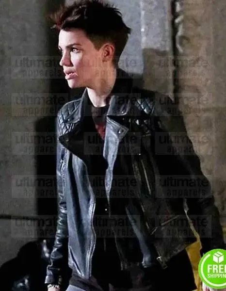 BATWOMAN RUBY ROSE (BATWOMAN) BLACK LEATHER JACKET BATWOMAN RUBY ROSE (BATWOMAN) BLACK LEATHER JACKET