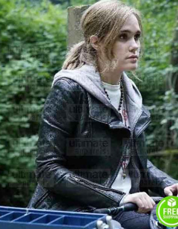 BEYOND EDEN BROLIN (CHARLIE) BLACK BIKER LEATHER JACKET