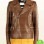 BLAKE LIVELY BROWN BIKER LEATHER JACKET