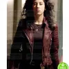 BROOKLYN NINE NINE STEPHANIE BEATRIZ BROWN BIKER JACKET
