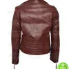 BROOKLYN NINE NINE STEPHANIE BEATRIZ BROWN BIKER JACKET