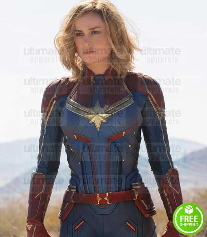 Super Hero Cosplay Captain Marvel Hoodie Sweatshirt Carol Danvers Coat Jacket 