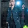 CHICAGO P.D SOPHIA BUSH (ERIN LINDSAY) BLUE LEATHER COAT CHICAGO P.D SOPHIA BUSH (ERIN LINDSAY) BLUE LEATHER COAT