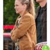 CHICAGO P.D TRACY SPIRIDAKOS (HAILEY UPTON) BROWN BOMBER JACKET CHICAGO P.D TRACY SPIRIDAKOS (HAILEY UPTON) BROWN BOMBER JACKET