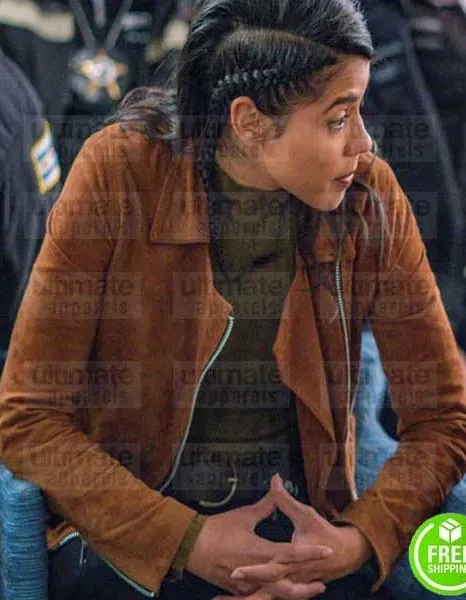 CHICAGO P.D VANESSA ROJAS (LISSETH CHAVEZ) BROWN SUEDE LEATHER JACKET CHICAGO P.D VANESSA ROJAS (LISSETH CHAVEZ) BROWN SUEDE LEATHER JACKET