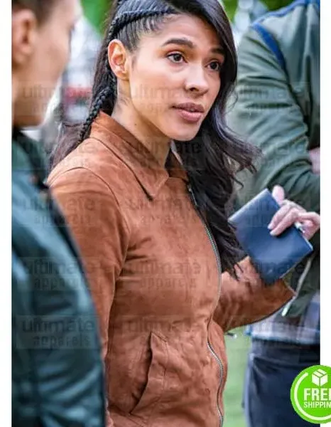 CHICAGO P.D VANESSA ROJAS (LISSETH CHAVEZ) BROWN SUEDE LEATHER JACKET CHICAGO P.D VANESSA ROJAS (LISSETH CHAVEZ) BROWN SUEDE LEATHER JACKET