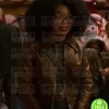 CHILLING ADVENTURES OF SABRINA JAZ SINCLAIR (ROSALIND WALKER) BROWN LEATHER JACKET CHILLING ADVENTURES OF SABRINA JAZ SINCLAIR (ROSALIND WALKER) BROWN LEATHER JACKET