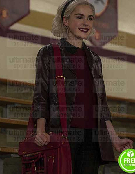 CHILLING ADVENTURES OF SABRINA KIERNAN SHIPKA (SABRINA SPELLMAN) LEATHER COAT CHILLING ADVENTURES OF SABRINA KIERNAN SHIPKA (SABRINA SPELLMAN) LEATHER COAT
