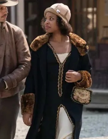 DAMNATION CHASTEN HARMON (BESSIE LOUVIN) FUR COLLAR COAT