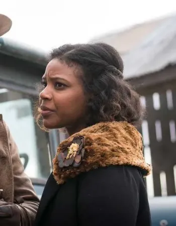 DAMNATION CHASTEN HARMON (BESSIE LOUVIN) FUR COLLAR COAT DAMNATION CHASTEN HARMON (BESSIE LOUVIN) FUR COLLAR COAT