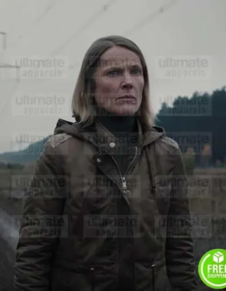 DARK KAROLINE EICHORN (CHARLOTTE DOPPLER) BROWN COTTON JACKET DARK KAROLINE EICHORN (CHARLOTTE DOPPLER) BROWN COTTON JACKET