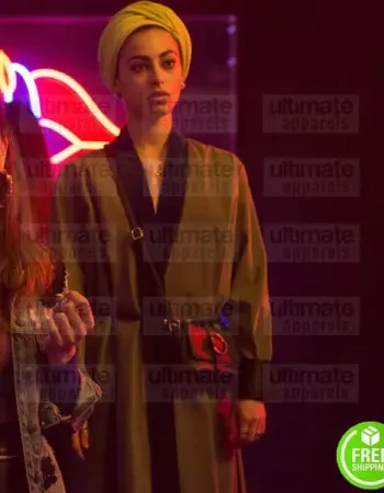 ELITE MINA EL HAMMANI (NADIA SHANA) GREEN COTTON COAT