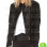LACEY BLACK SLIM-FIT BIKER VELVET JACKET 