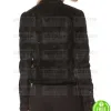 LACEY BLACK SLIM-FIT BIKER VELVET JACKET LACEY BLACK SLIM-FIT BIKER VELVET JACKET