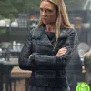 FRINGE ANNA TORV (OLIVIA DUNHAM) BLACK BIKER JACKET