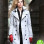 GOTHAM ERIN RICHARDS (BARBARA KEAN) WHITE COTTON COAT
