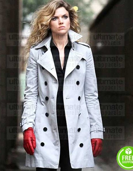 GOTHAM ERIN RICHARDS (BARBARA KEAN) WHITE COTTON COAT GOTHAM ERIN RICHARDS (BARBARA KEAN) WHITE COTTON COAT