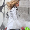 GOTHAM ERIN RICHARDS (BARBARA KEAN) WHITE COTTON COAT GOTHAM ERIN RICHARDS (BARBARA KEAN) WHITE COTTON COAT