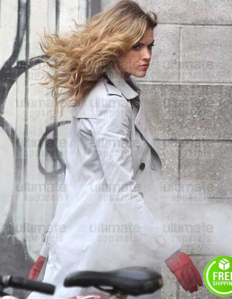 GOTHAM ERIN RICHARDS (BARBARA KEAN) WHITE COTTON COAT GOTHAM ERIN RICHARDS (BARBARA KEAN) WHITE COTTON COAT