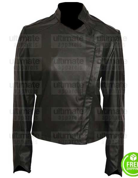 GOTHAM JESSICA LUCAS (TABITHA GALAVAN) BLACK LEATHER JACKET GOTHAM JESSICA LUCAS (TABITHA GALAVAN) BLACK LEATHER JACKET