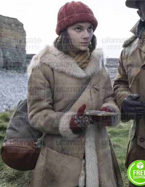 HIS DARK MATERIAL DAFNE KEEN (LYRA BELACQUA) FUR LEATHER COAT