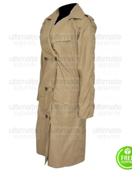 JENNIFER LOPEZ TRENCH COTTON COAT