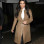 KIM KARDASHIAN BEIGE LEATHER TRENCH COAT