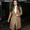 KIM KARDASHIAN BEIGE LEATHER TRENCH COAT