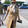 KIM KARDASHIAN BEIGE LEATHER TRENCH COAT KIM KARDASHIAN BEIGE LEATHER TRENCH COAT