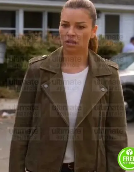 LUCIFER LAUREN GERMAN (CHLOE DECKER) BROWN SUEDE LEATHER JACKET LUCIFER LAUREN GERMAN (CHLOE DECKER) BROWN SUEDE LEATHER JACKET