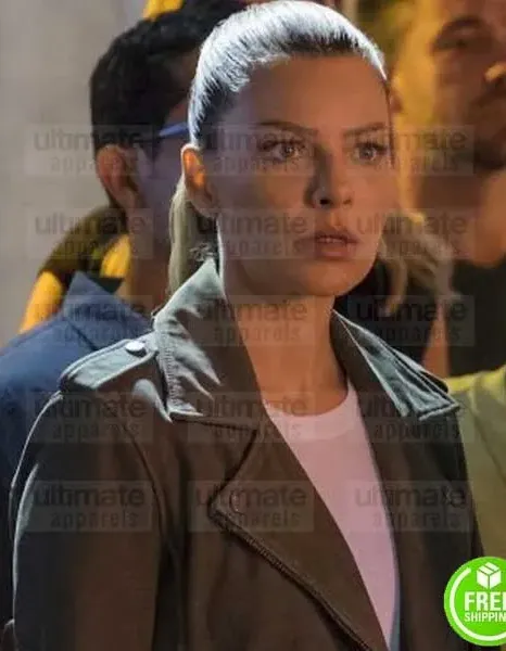 LUCIFER LAUREN GERMAN (CHLOE DECKER) BROWN SUEDE LEATHER JACKET LUCIFER LAUREN GERMAN (CHLOE DECKER) BROWN SUEDE LEATHER JACKET