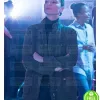 LUCIFER LAUREN GERMAN (CHLOE DECKER) GREEN COTTON COAT